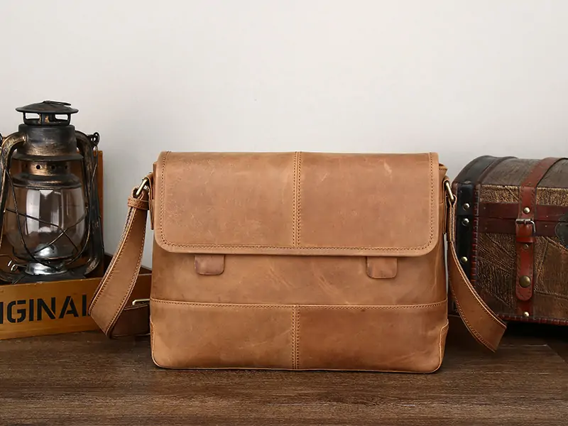 Leather Messenger Bag