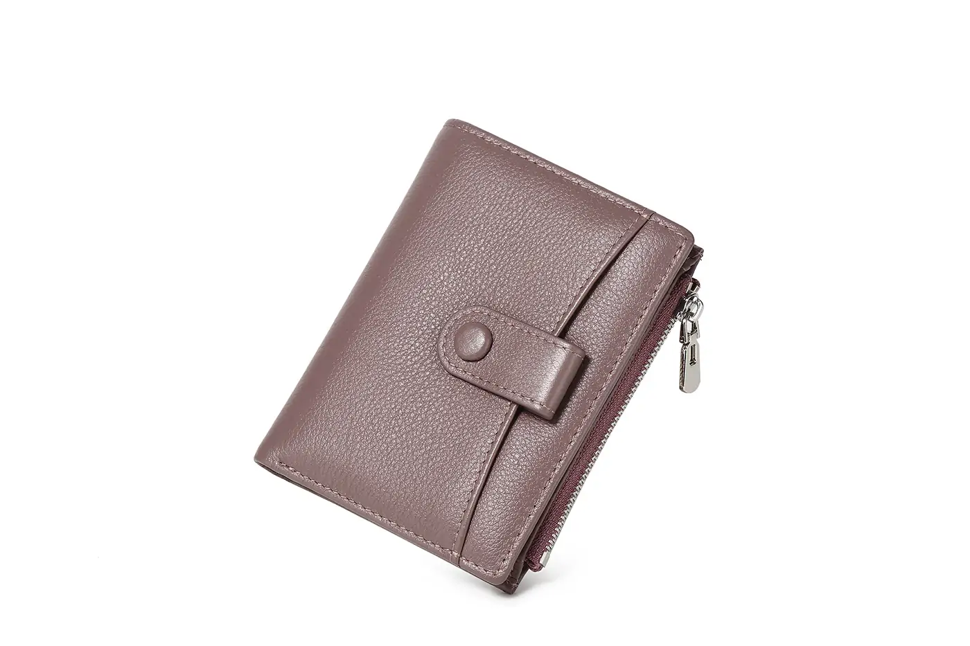 Fashion High Quality Small Genuine Leather Credit Card Holder Short Wallets Women Coin Purse