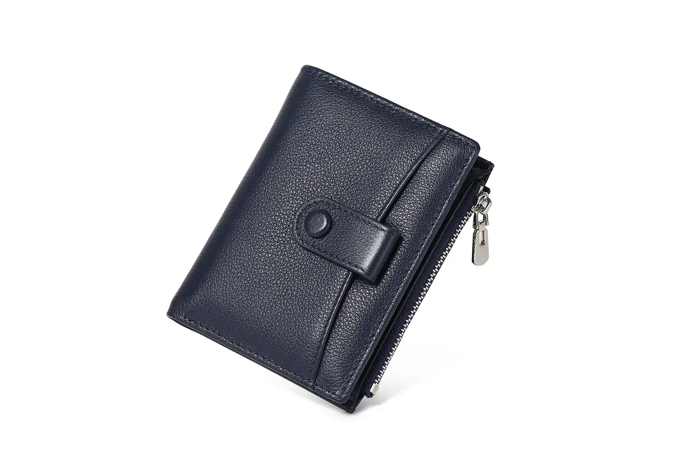 Fashion High Quality Small Genuine Leather Credit Card Holder Short Wallets Women Coin Purse