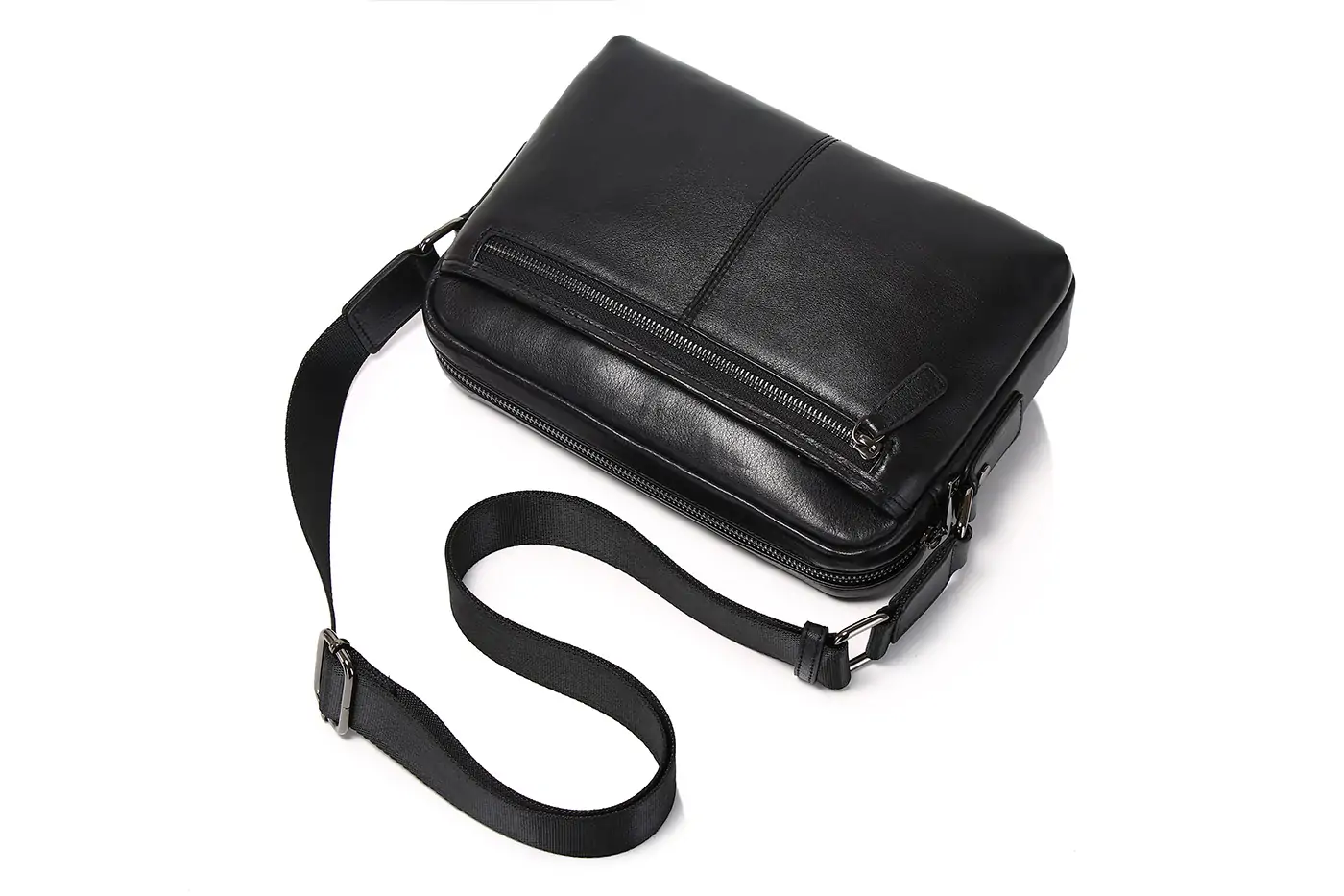 Custom Genuine Leather Satchels Handbag Crossbody Shoulder Bags for Men