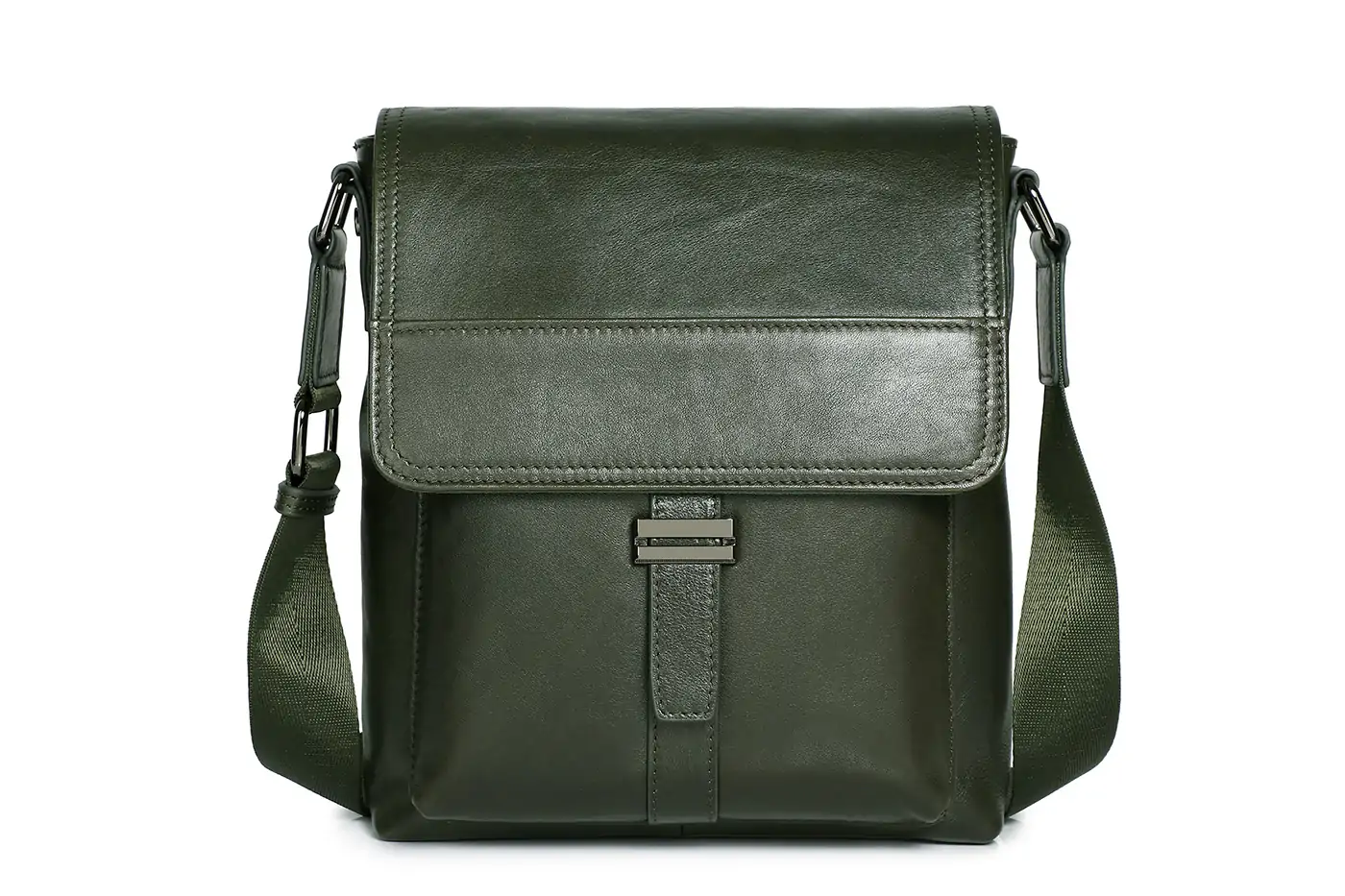 Large cowhide crossbody bag for men 48010