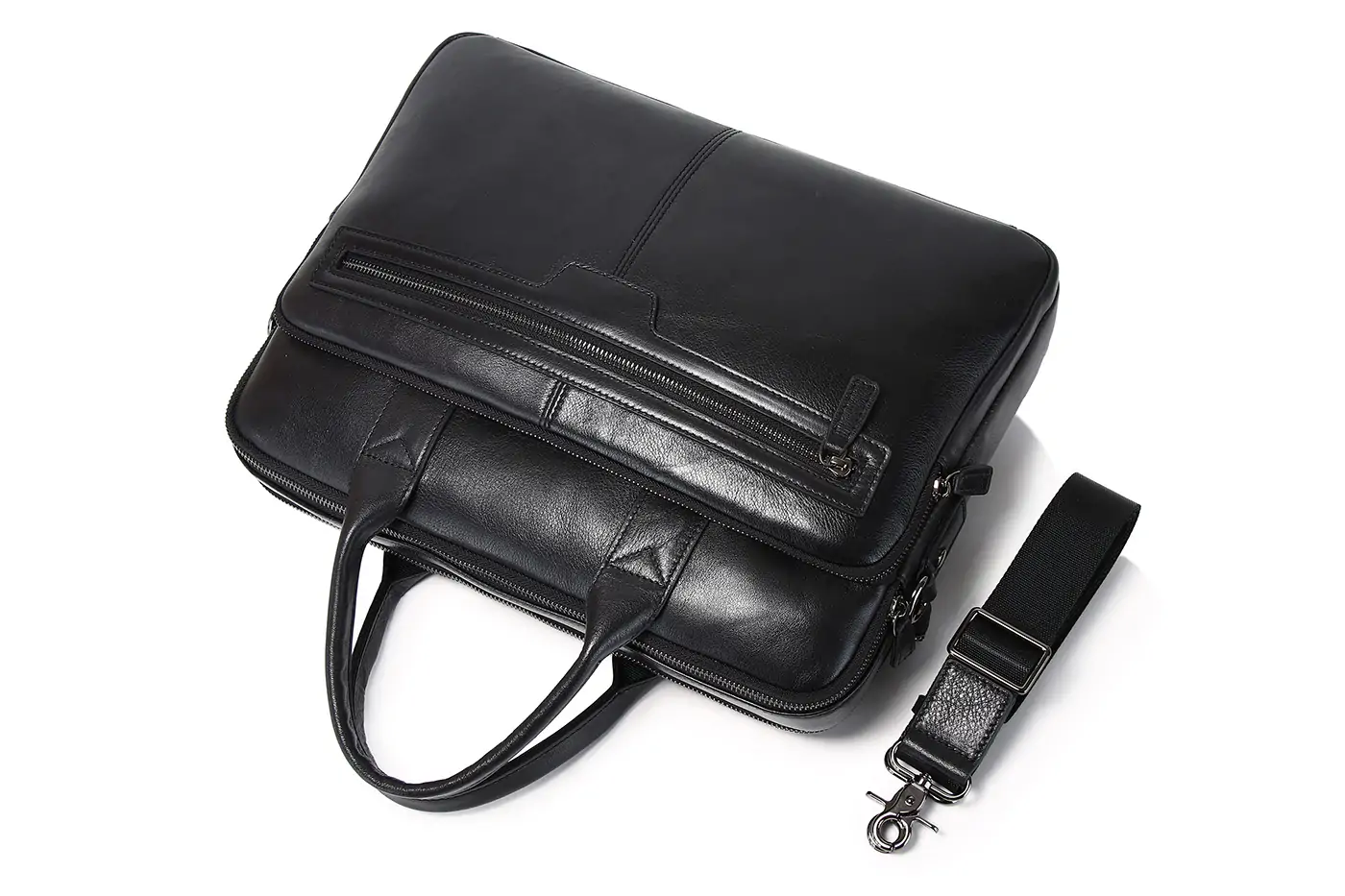 Laptop Briefcase Handbag For Men Genuine Cow Leather Shoulder Bag Europe Style Business Crossbody Computer Bags