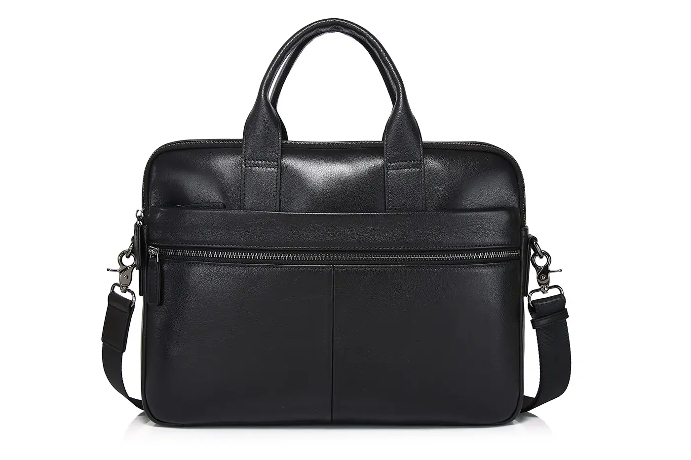 Men's briefcase Large capacity waterproof laptop bag High quality leather men's handbag