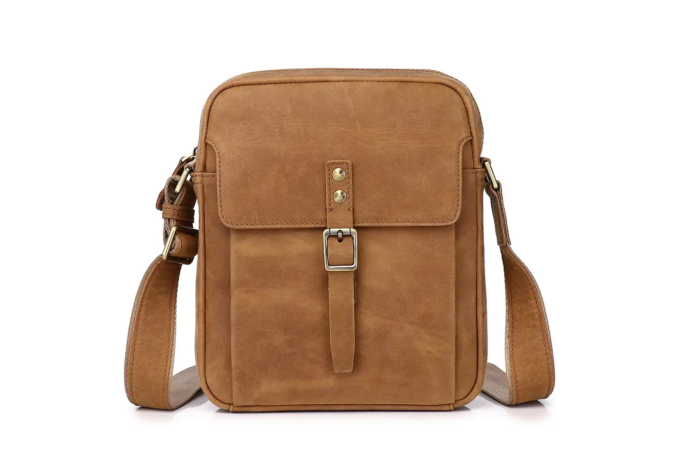 Large capacity cross-border leather crossbody bag for men G-38003B