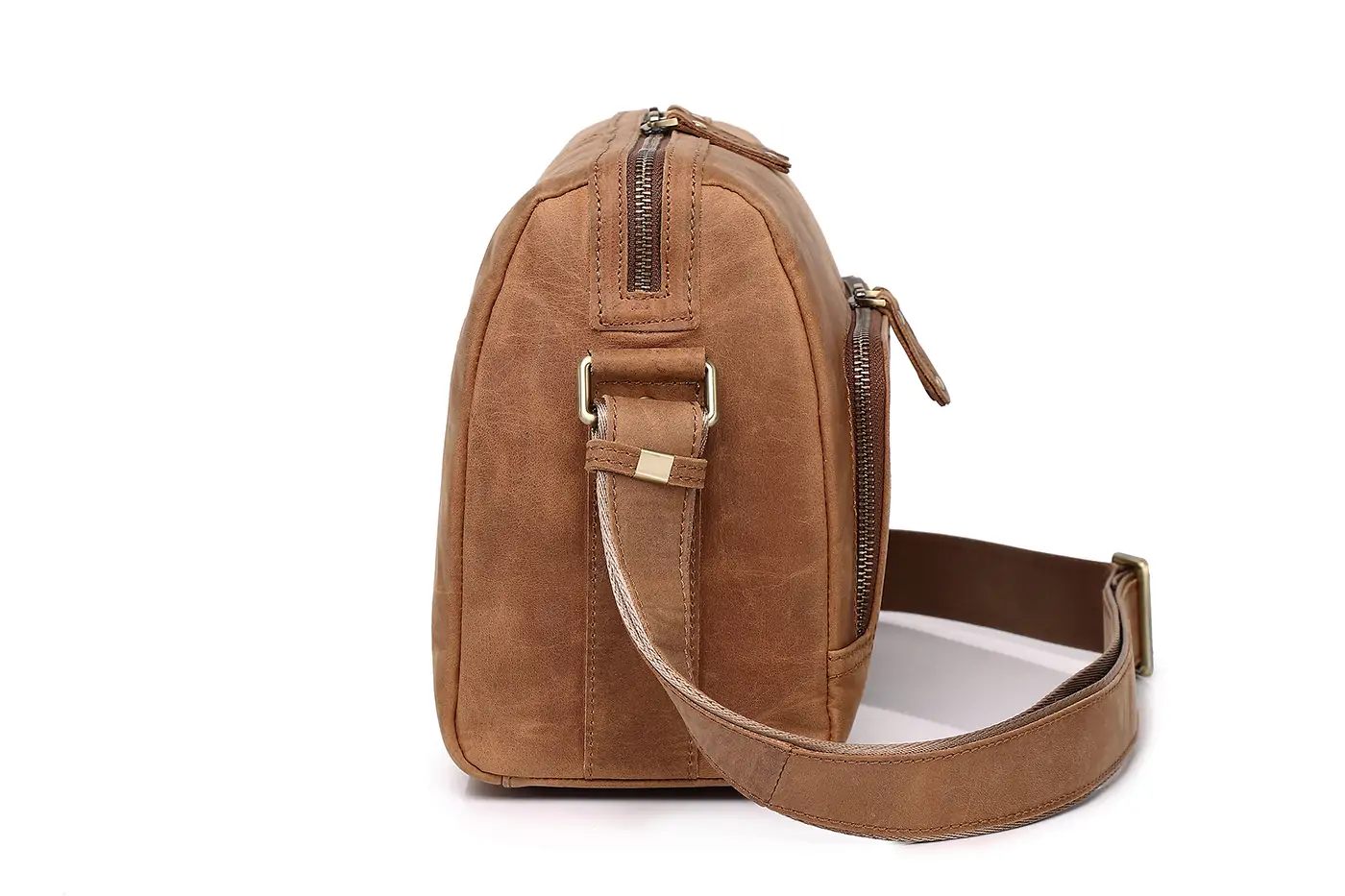 Wholesale Customized Genuine Leather Messenger Bag Crossbody Bag Outdoor Designer Bags for Men